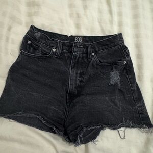 Urban Outfitters black denim shorts